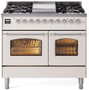 40 Inch Freestanding Dual Fuel Range with 6 Sealed Burners, 4.3 cu. ft. Total Capacity, Storage Drawer, and Griddle
