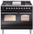 40 Inch Freestanding Dual Fuel Range with 6 Sealed Burners, 4.3 cu. ft. Total Capacity, Storage Drawer, and Griddle