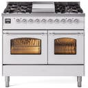 40 Inch Freestanding Dual Fuel Range with 6 Sealed Burners, 4.3 cu. ft. Total Capacity, Storage Drawer, and Griddle