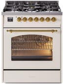 30 Inch Freestanding Dual Fuel Range with 5 Sealed Burners, 4 cu. ft. Oven Capacity, Storage Drawer, and Quick Start