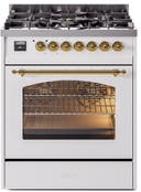 30 Inch Freestanding Dual Fuel Range with 5 Sealed Burners, 4 cu. ft. Oven Capacity, Storage Drawer, and Quick Start