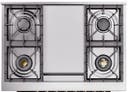 36 Inch Freestanding Dual Fuel Range with 6 Sealed Burners, 3.5 cu. ft. Oven Capacity, Storage Drawer, Quick Start, Soft Closing Door and Griddle