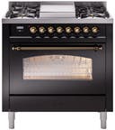 36 Inch Freestanding Dual Fuel Range with 6 Sealed Burners, 3.5 cu. ft. Oven Capacity, Storage Drawer, Quick Start, Soft Closing Door and Griddle