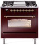 36 Inch Freestanding Dual Fuel Range with 6 Sealed Burners, 3.5 cu. ft. Oven Capacity, Storage Drawer, Quick Start, Soft Closing Door and Griddle