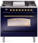 36 Inch Freestanding Dual Fuel Range with 6 Sealed Burners, 3.5 cu. ft. Oven Capacity, Storage Drawer, Quick Start, Soft Closing Door and Griddle
