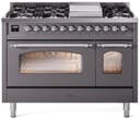 48 Inch Freestanding Dual Fuel Range with 8 Sealed Burners, 5.02 cu. ft. Total Capacity, Storage Drawer, and Griddle