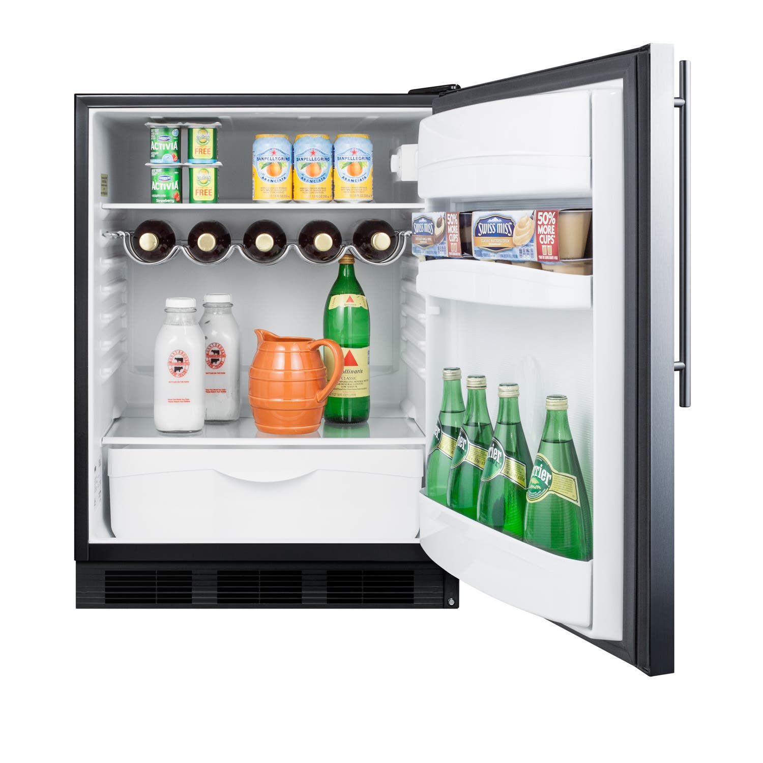 Summit FF63BKBISSHV Stainless Steel/Black, Pro Handle