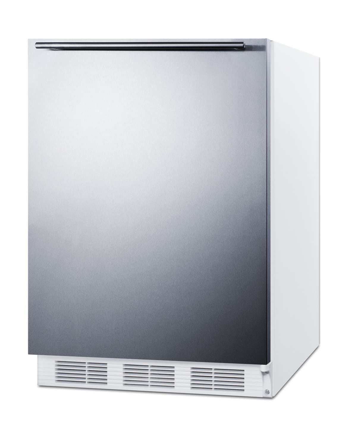 Summit FF6WBI7SSHHADA Stainless Steel/White, Horizontal Handle, ADA Comp...