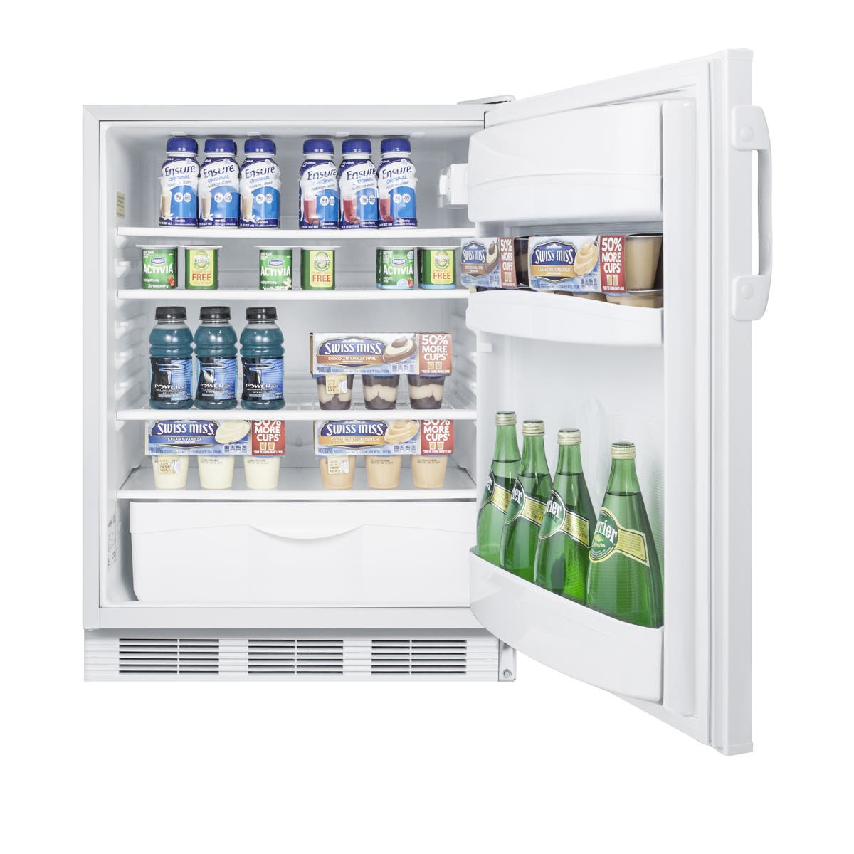 Summit FF6WBI7SSTBADA Stainless Steel/White, Towel Bar Handle, ADA Compl...