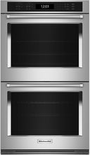 27 Inch Double Electric Wall Oven with 8.6 Cu. Ft. Total Oven Capacity, Air Fry Mode, Even-Heat™ True Convection, EasyConvect™ Conversion System, Even-Heat™ Preheat, Integrated Meat Thermometer, Self-Close Doors, Self-Cleaning Cycle, Sabbath Mode and Star-K Certified