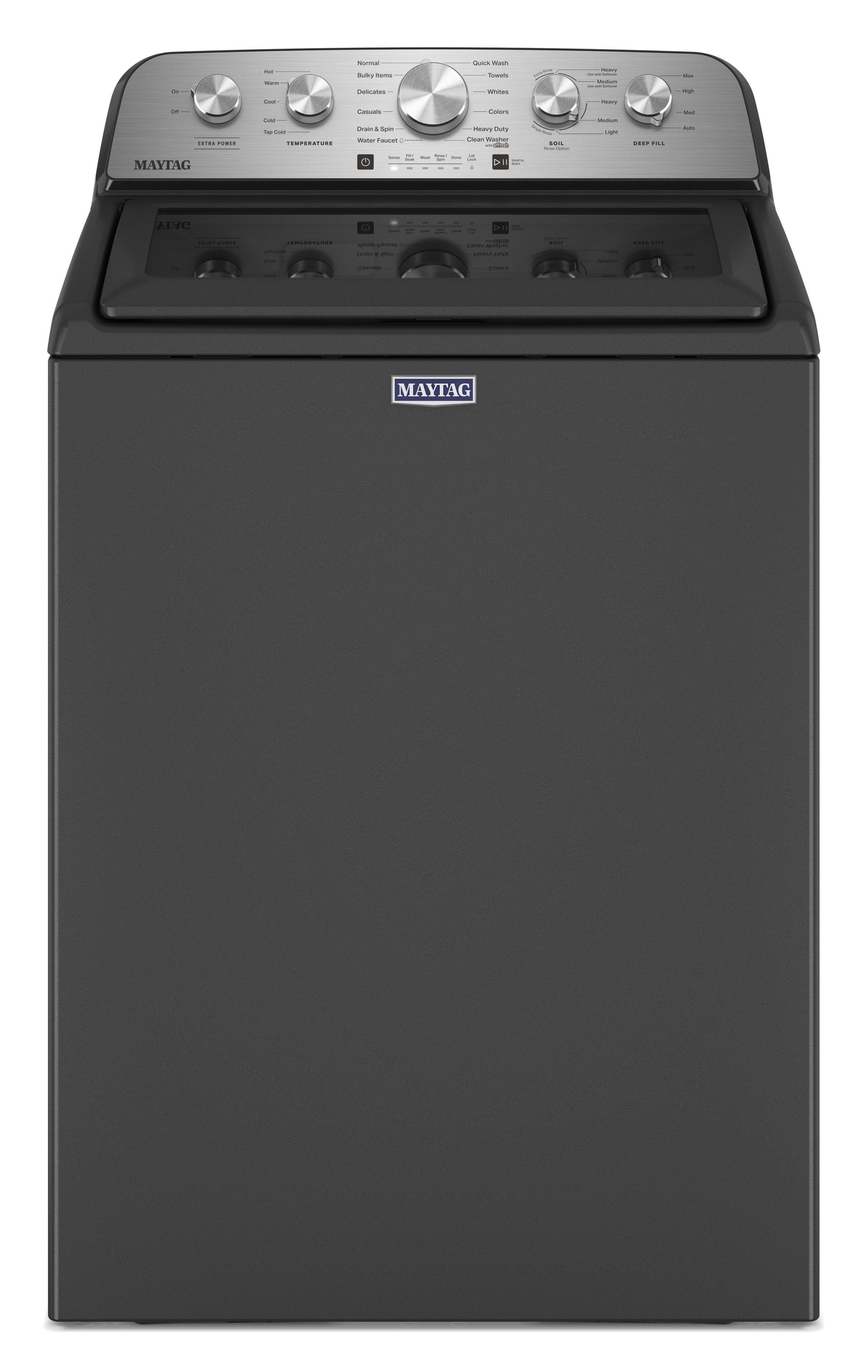 Maytag Top Load Washer (MVW5430PBK) - Volcano Black