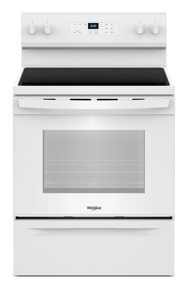 Whirlpool WFES3030RW 30 Inch Freestanding Electric Range with 4 Element...