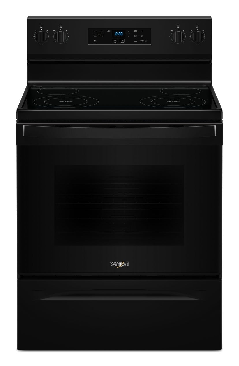 Whirlpool WFES3530RB 30 Inch Freestanding Electric Range with 4 Element...