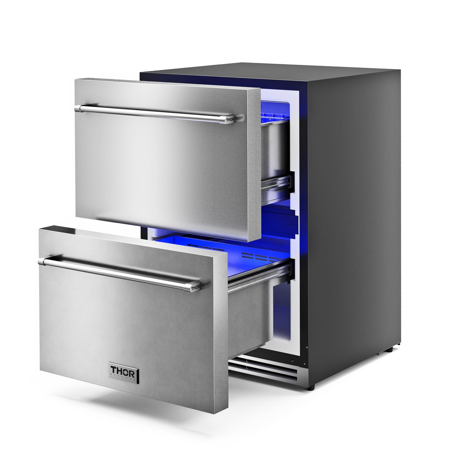 Thor TRZ24U 24 Inch Outdoor Double Drawer Under Counter Freezer