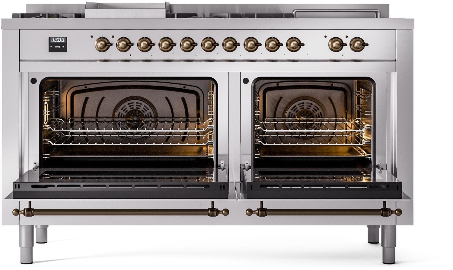 Ilve UP60FSNMPSSB Stainless Steel Burnt