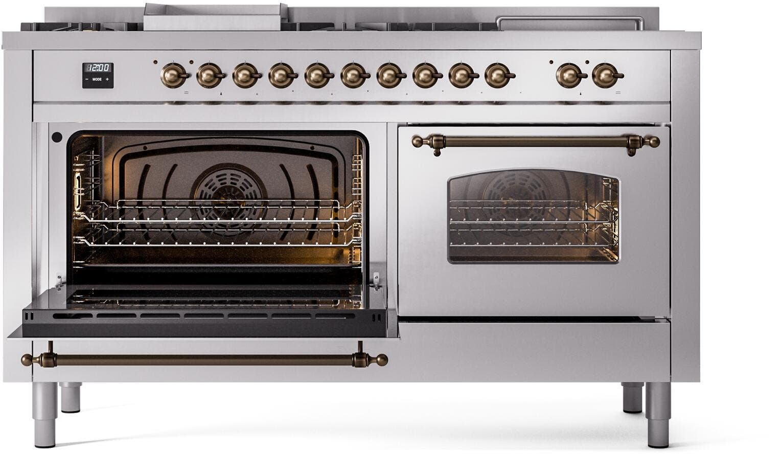 Ilve UP60FSNMPSSB Stainless Steel Burnt