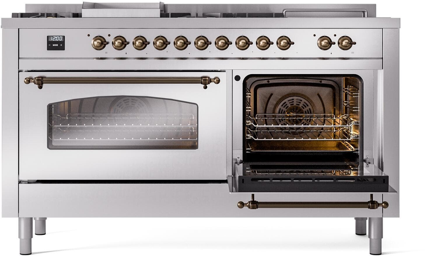 Ilve UP60FSNMPSSB Stainless Steel Burnt