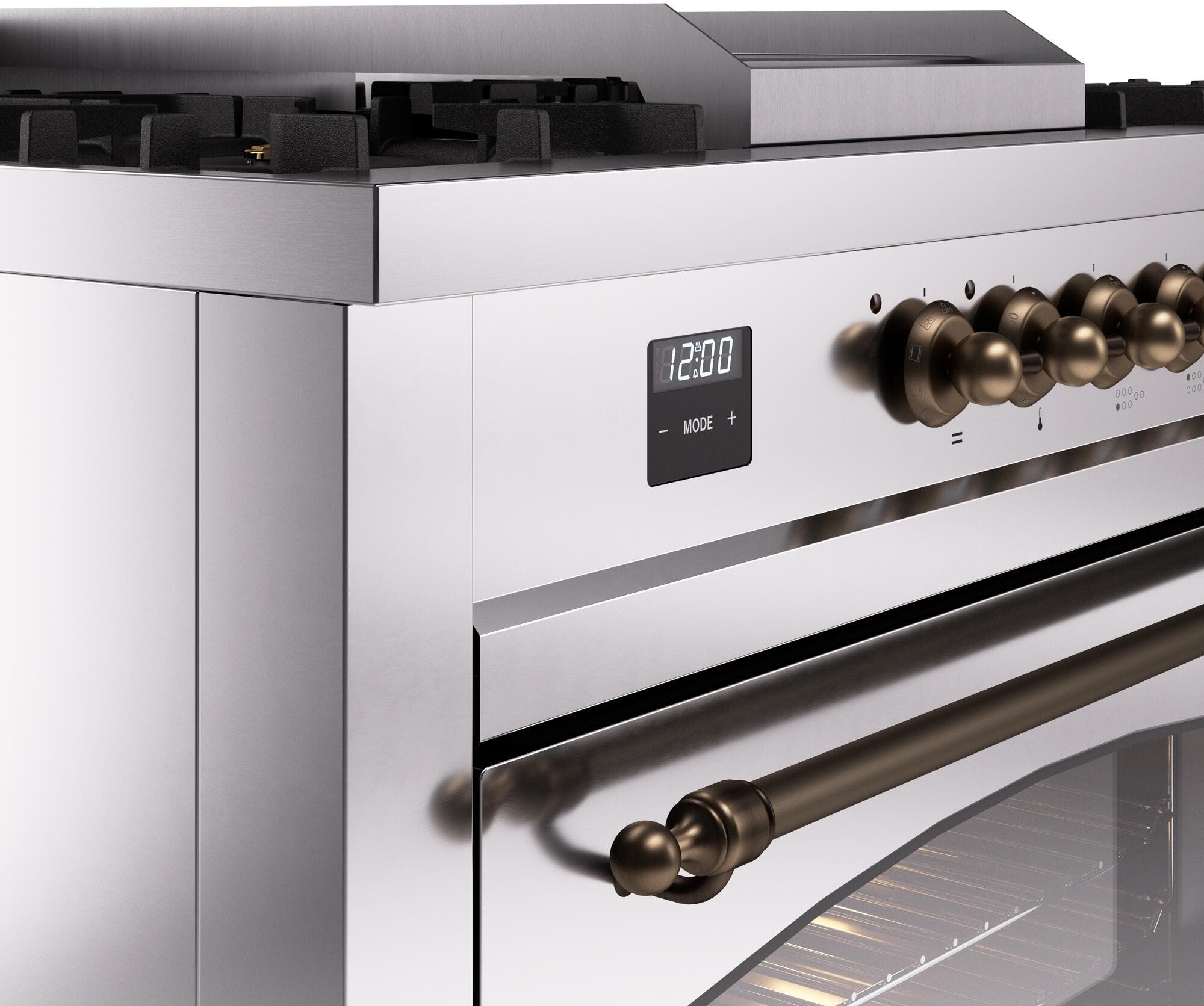 Ilve UP60FSNMPSSB Stainless Steel Burnt