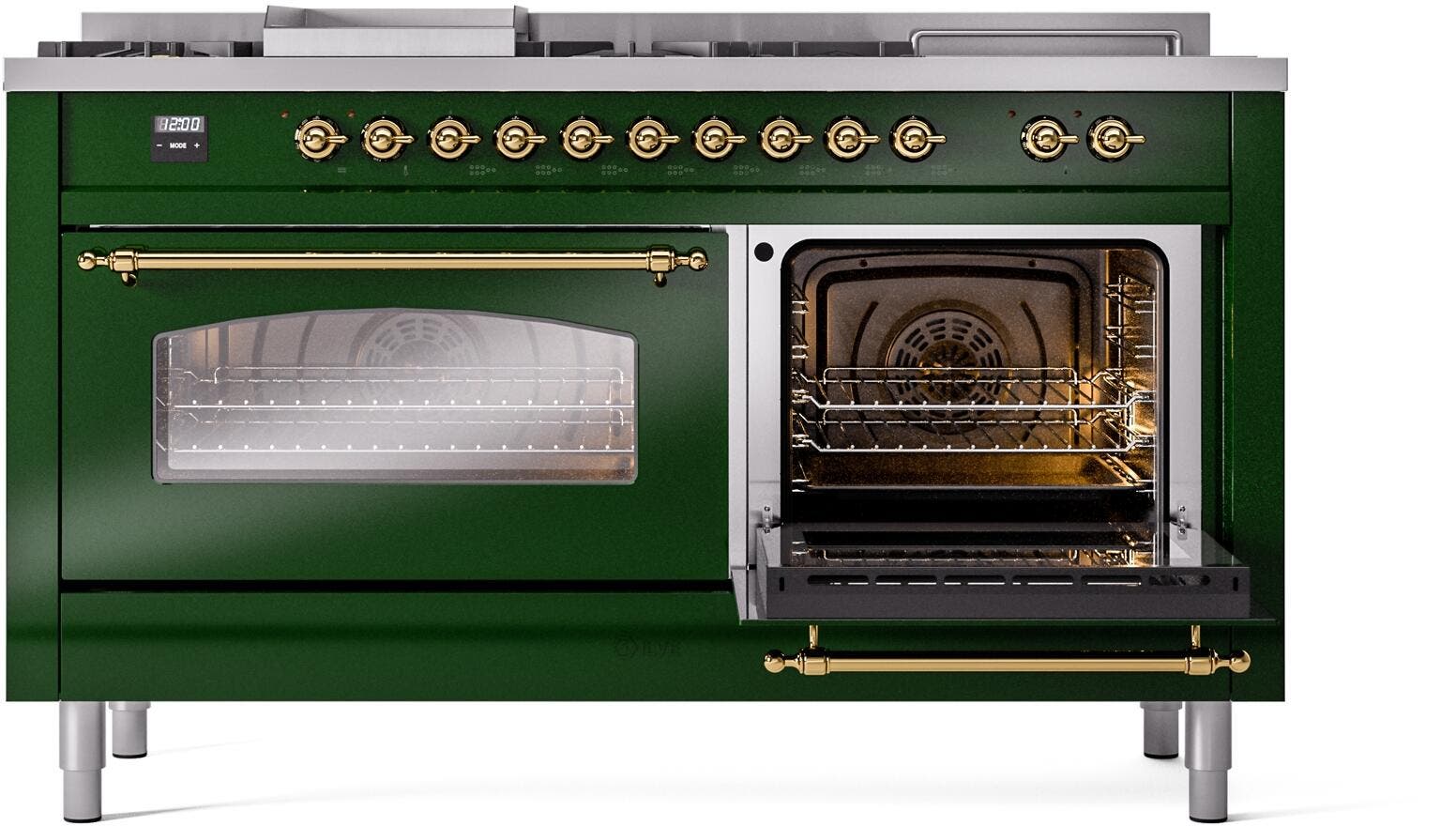 Ilve UP60FSNMPEGG Emerald Green Brass