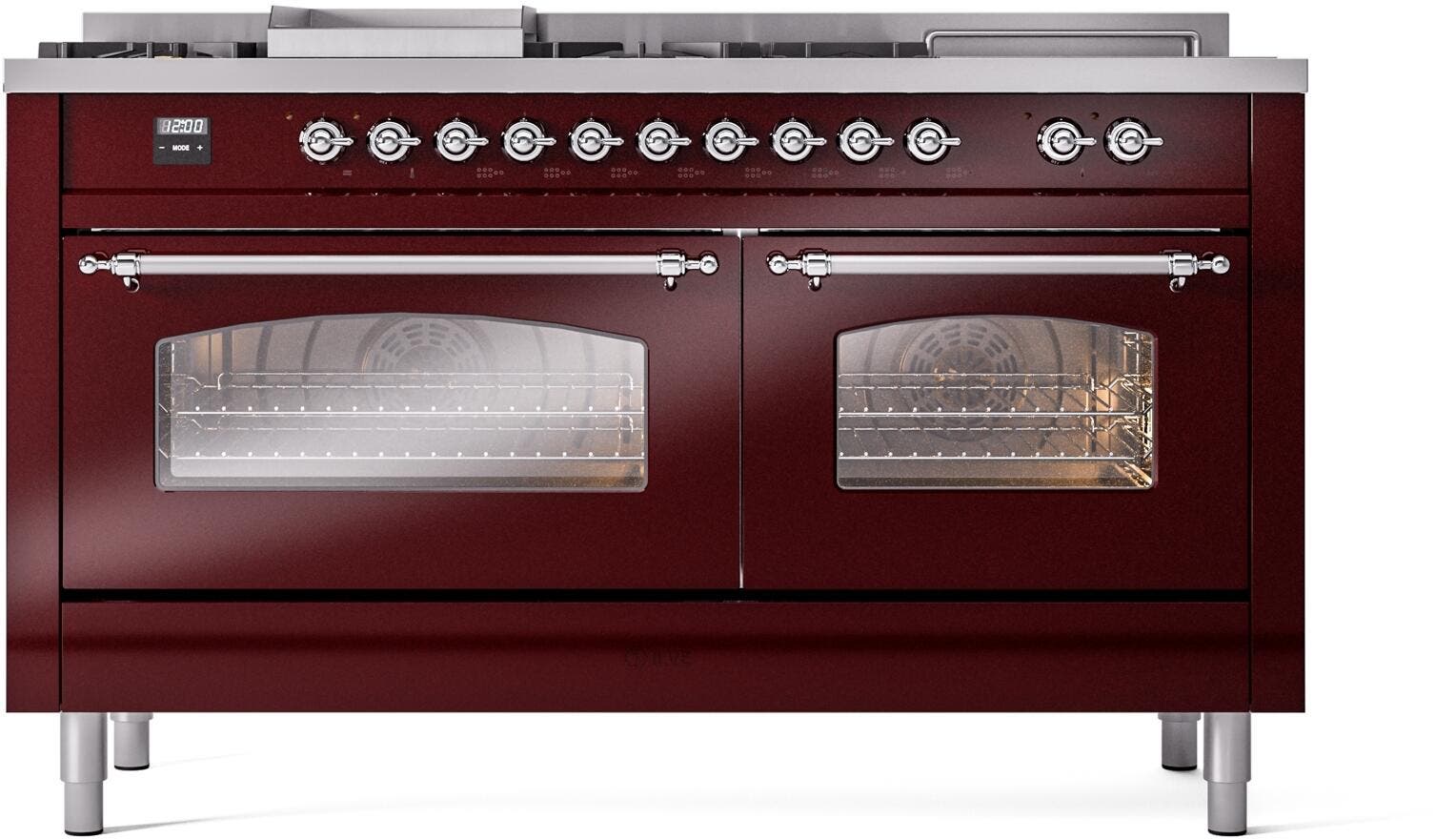 Ilve UP60FSNMPBUC Burgundy Chrome