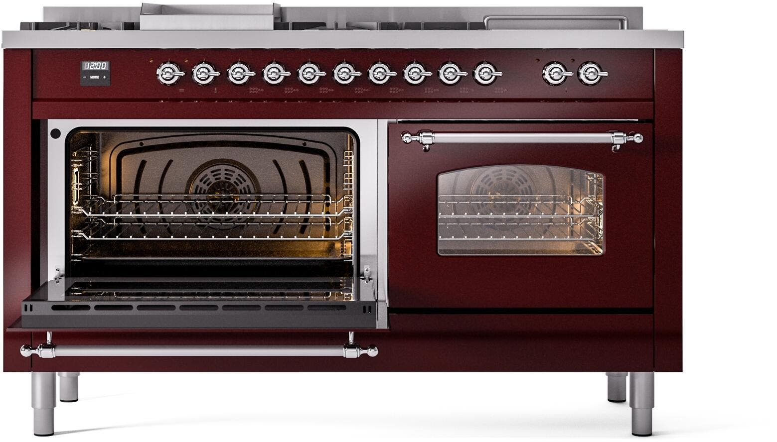 Ilve UP60FSNMPBUC Burgundy Chrome
