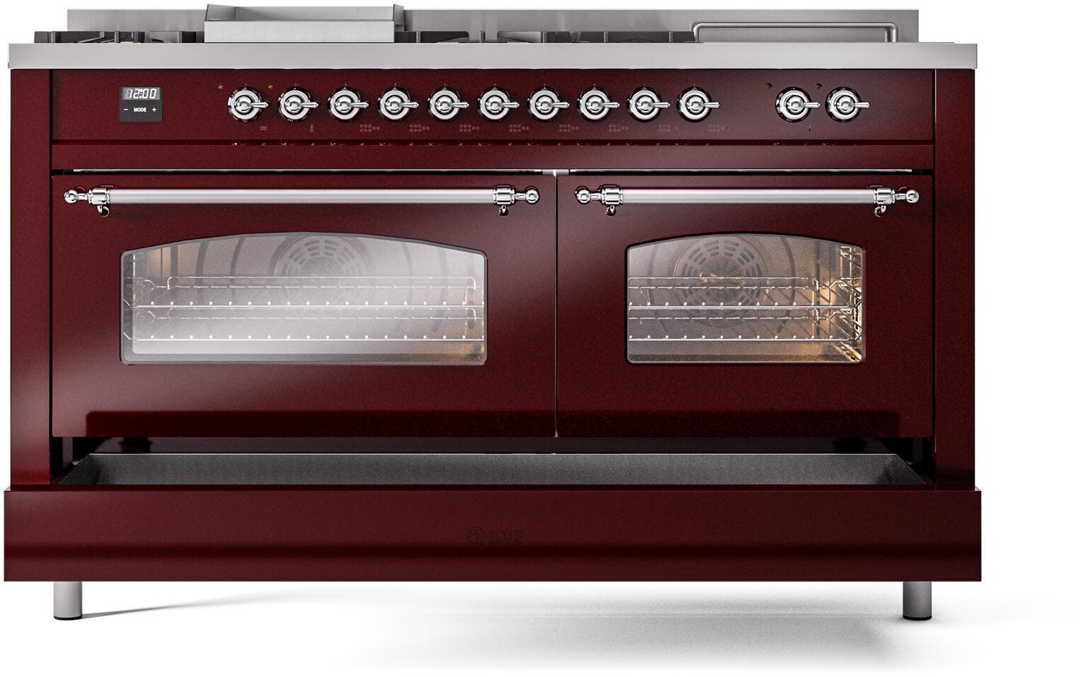 Ilve UP60FSNMPBUC Burgundy Chrome