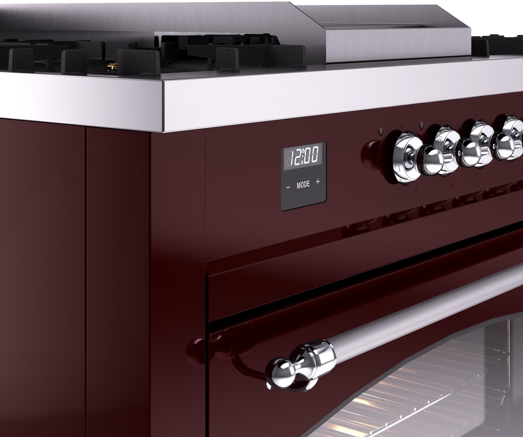Ilve UP60FSNMPBUC Burgundy Chrome