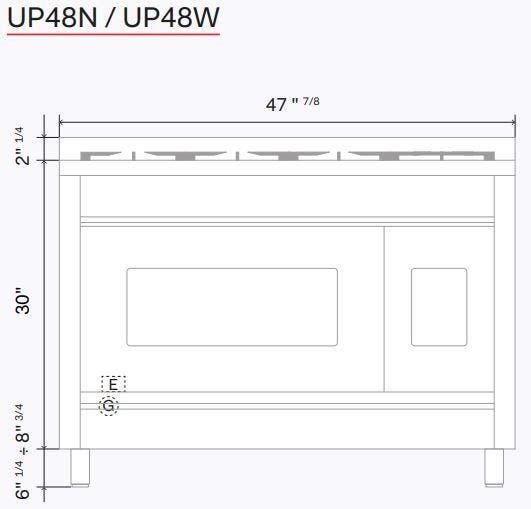 Ilve UP48FNMPRAC Ral Chrome