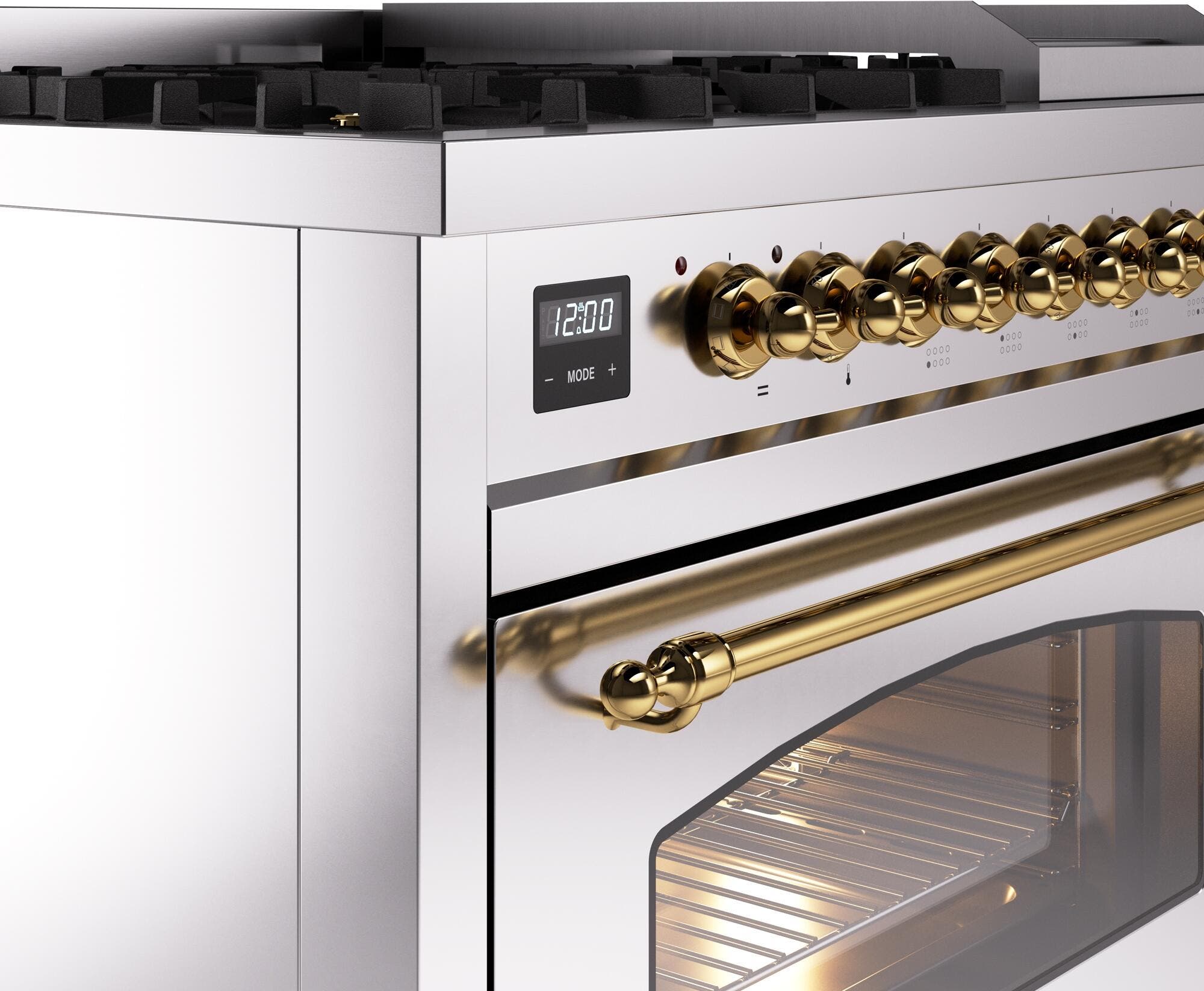 Ilve UP48FNMPSSG Stainless Steel Brass