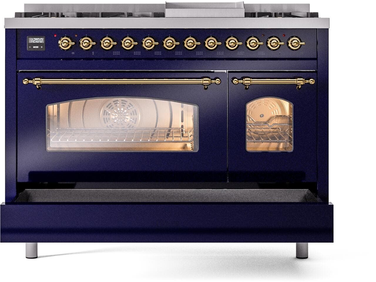 Ilve UP48FNMPMBG Midnight Blue Brass