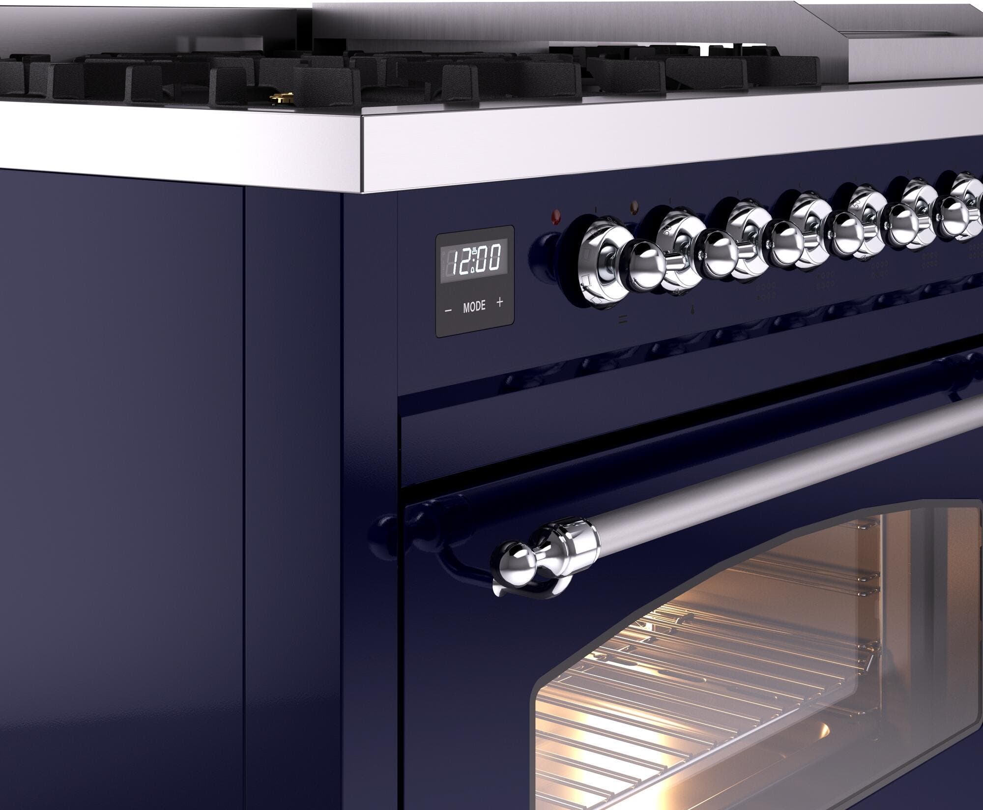 Ilve UP48FNMPMBC Midnight Blue Chrome