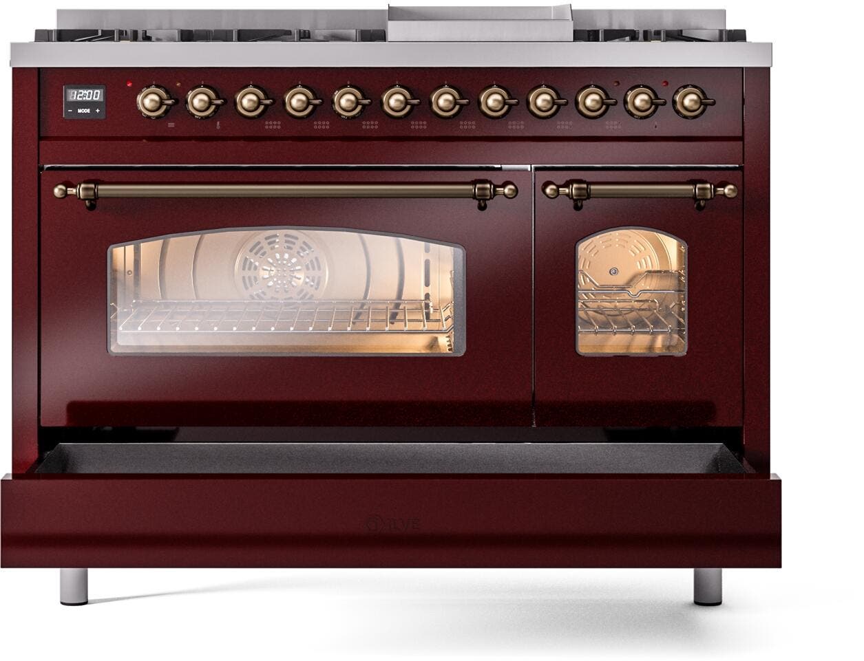 Ilve UP48FNMPBUB Burgundy Burnt