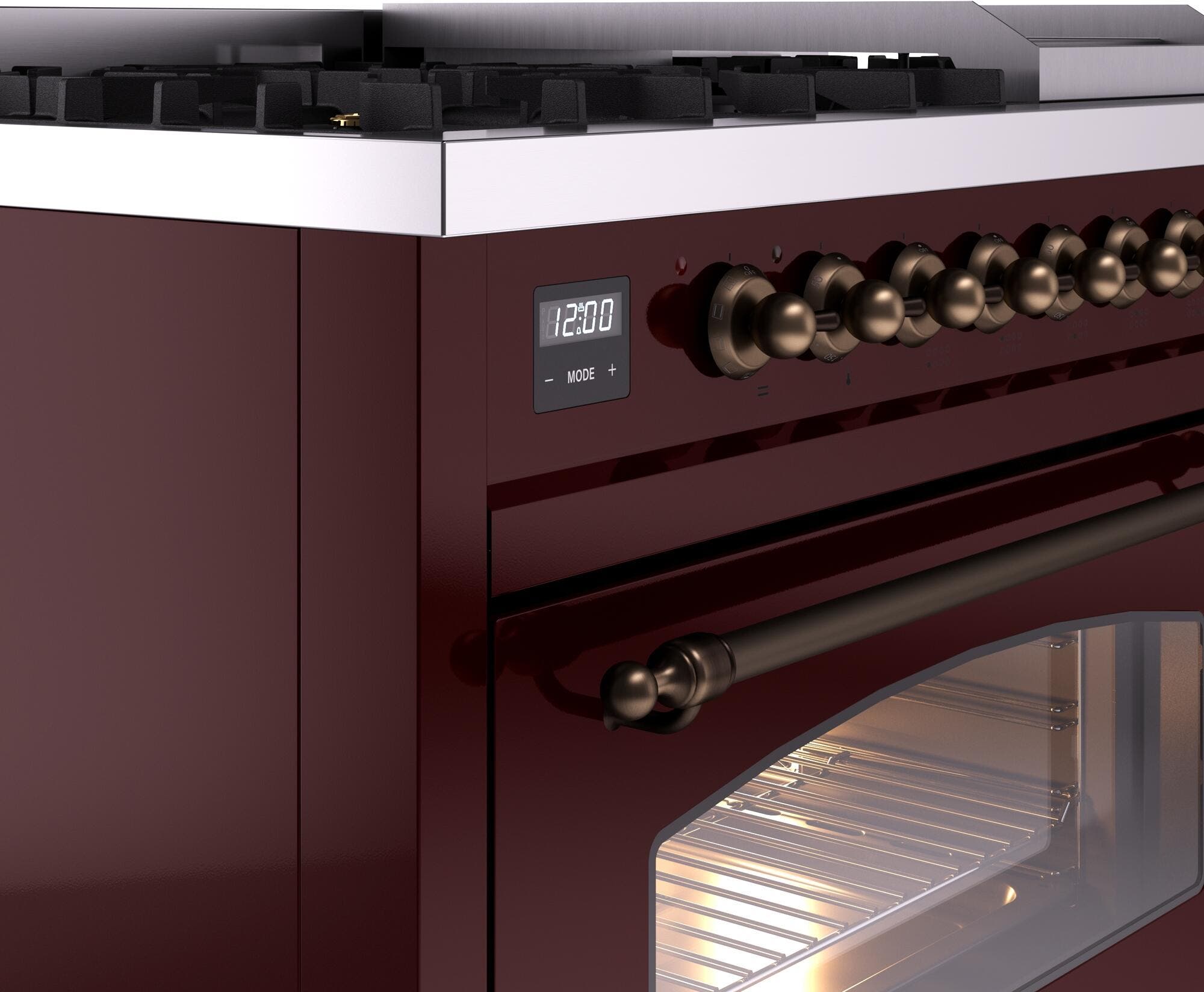 Ilve UP48FNMPBUB Burgundy Burnt