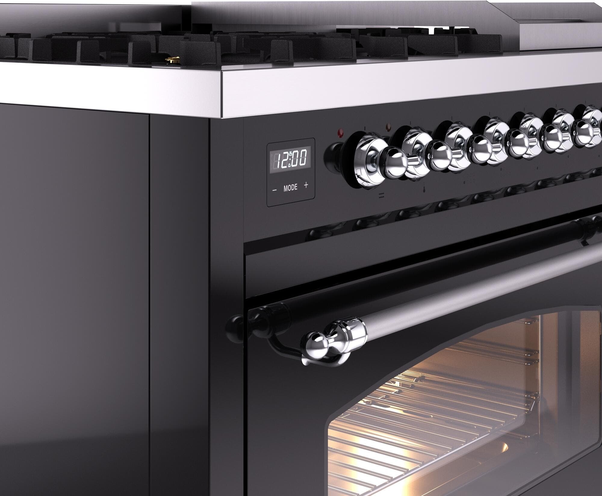 Ilve UP48FNMPBKC Black Chrome