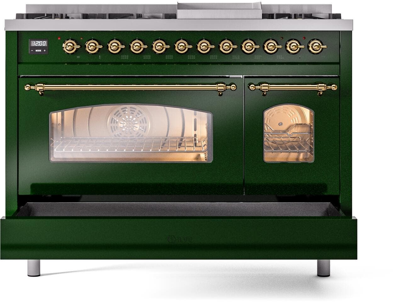 Ilve UP48FNMPEGG Emerald Green Brass