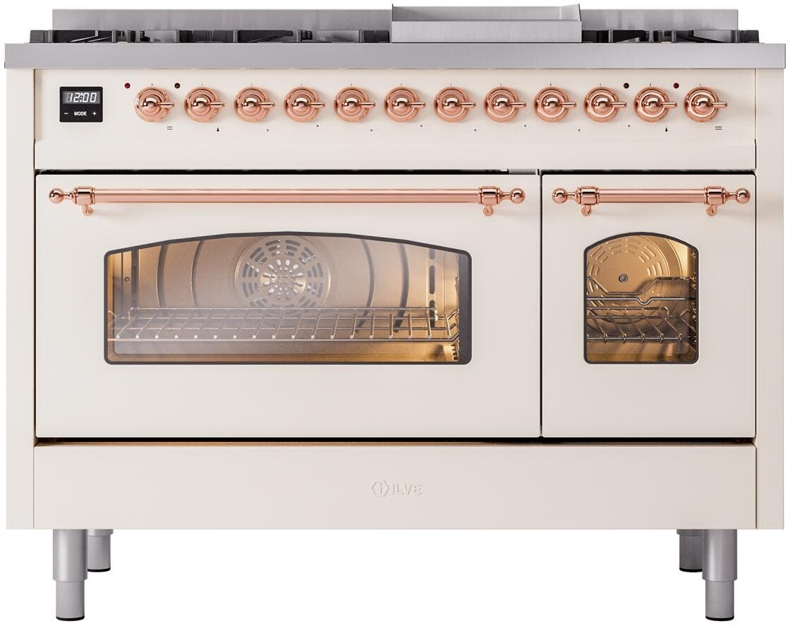Ilve UP48FNMPAWP Antique White Copper