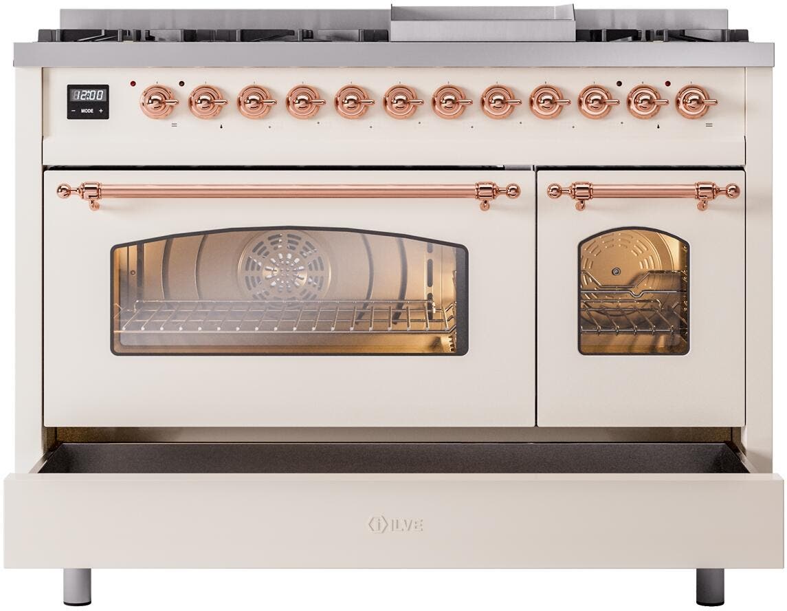 Ilve UP48FNMPAWP Antique White Copper