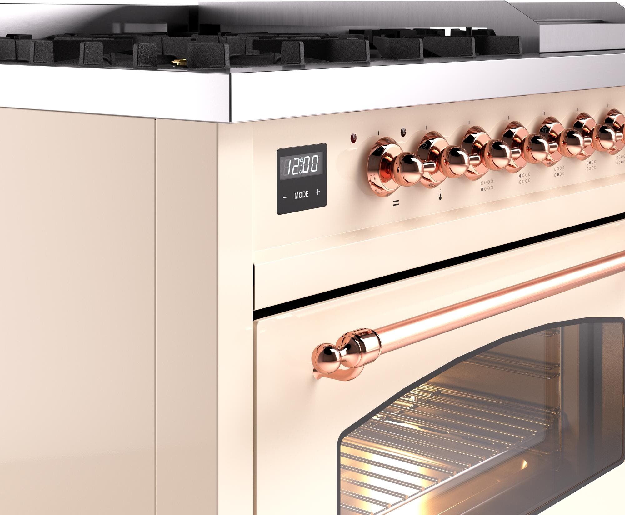 Ilve UP48FNMPAWP Antique White Copper