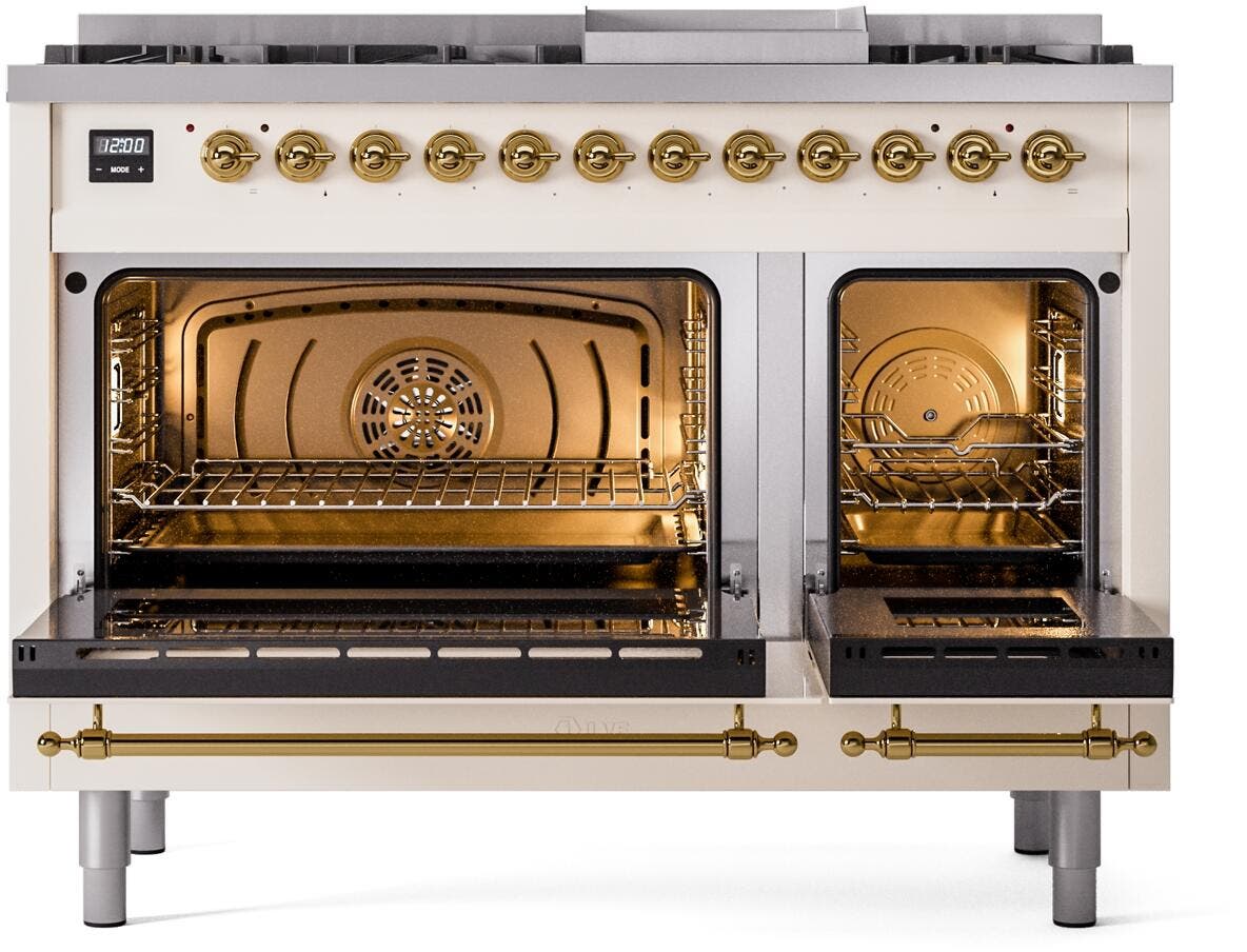 Ilve UP48FNMPAWG Antique White Brass