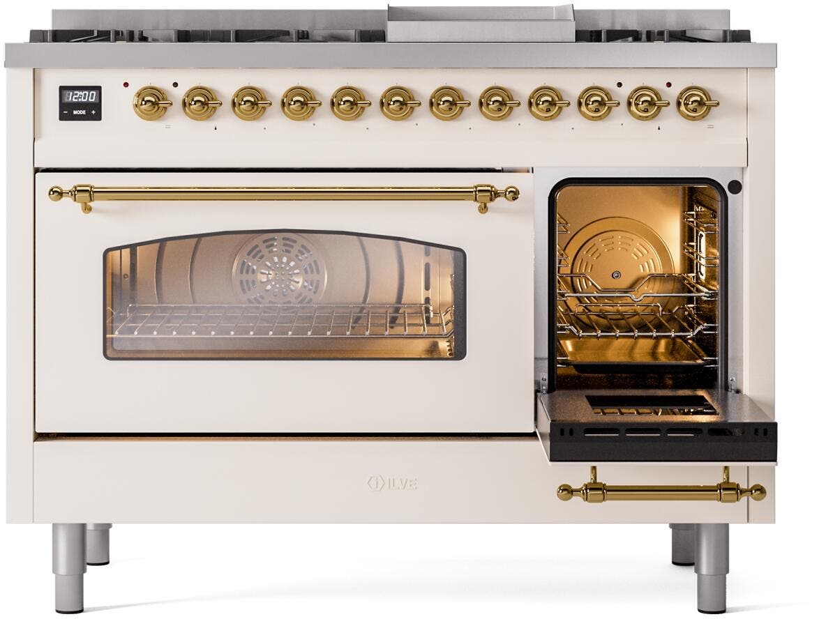 Ilve UP48FNMPAWG Antique White Brass