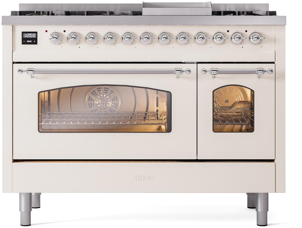 Ilve UP48FNMPAWC Antique White Chrome