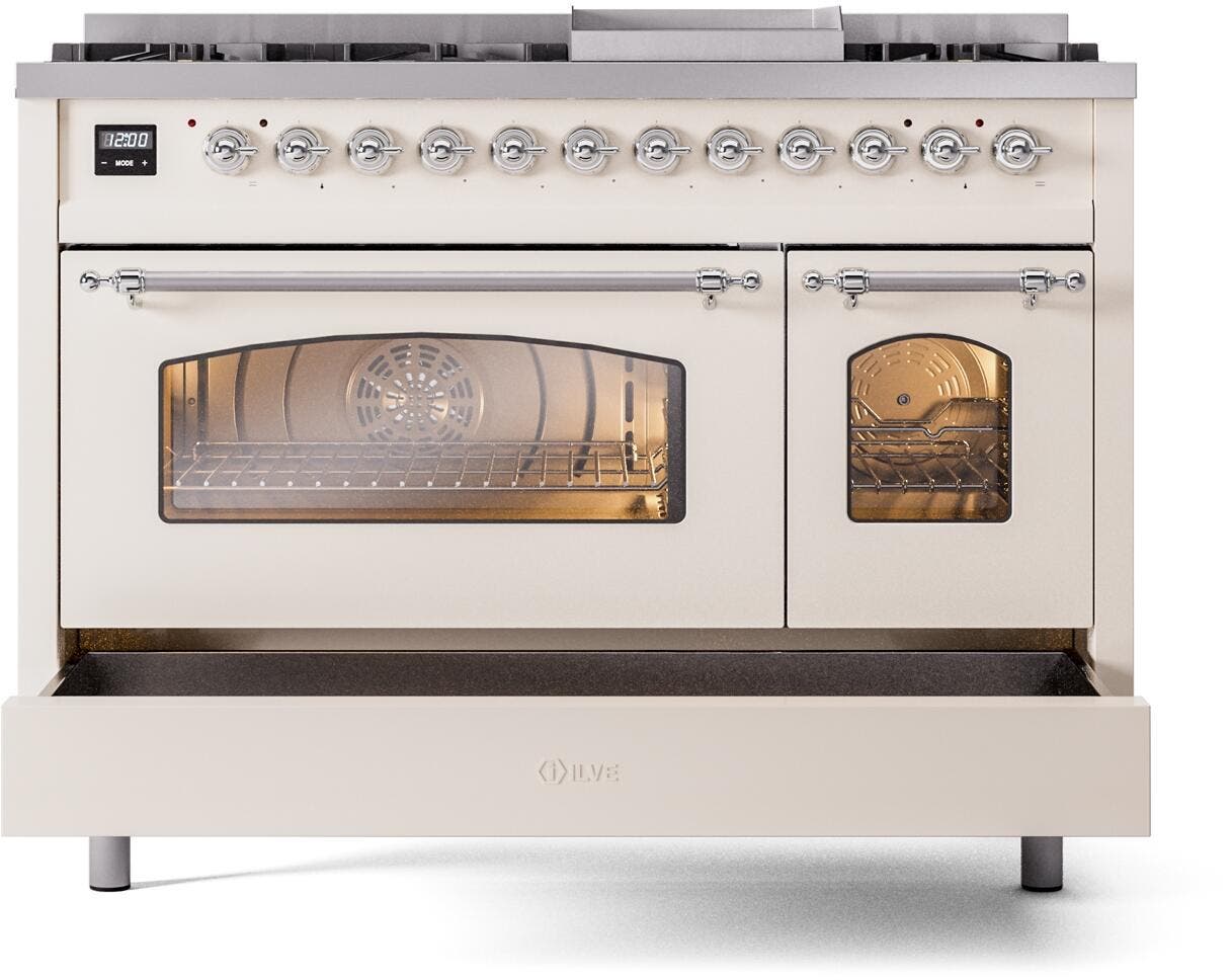 Ilve UP48FNMPAWC Antique White Chrome