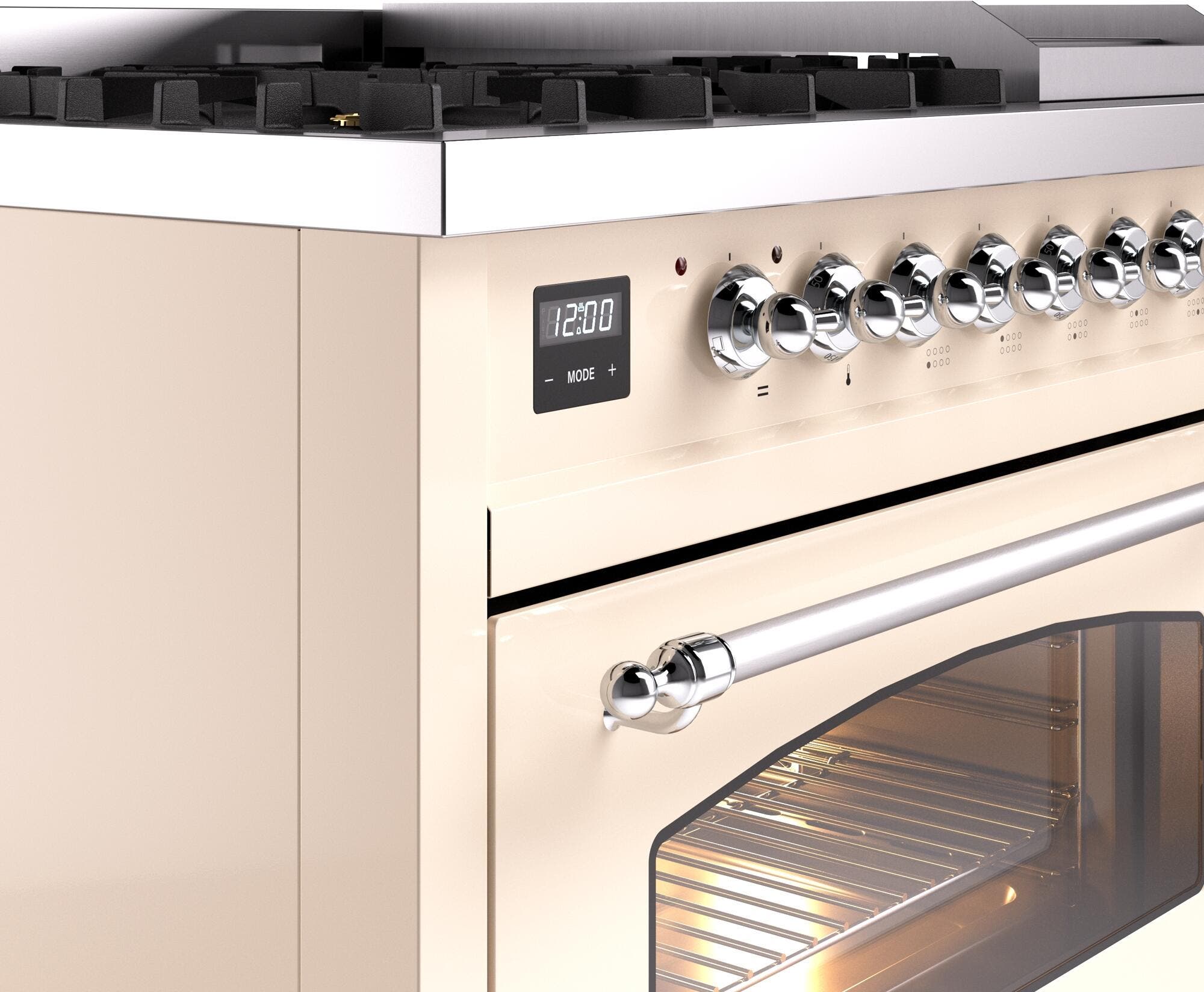 Ilve UP48FNMPAWC Antique White Chrome