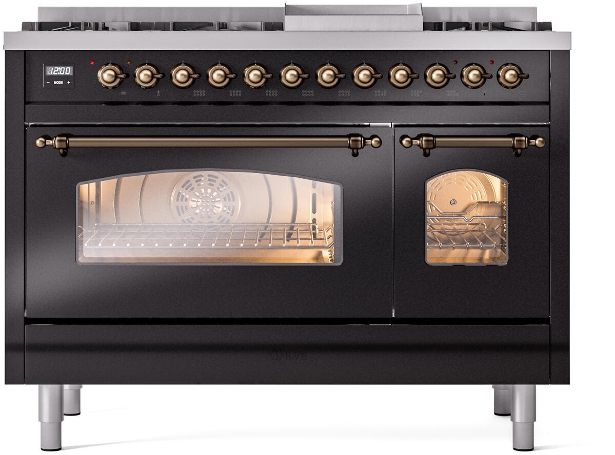 Ilve UP48FNMPBKB Black Burnt