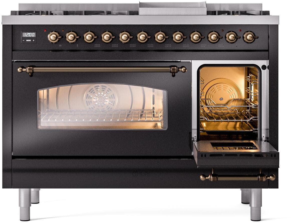 Ilve UP48FNMPBKB Black Burnt
