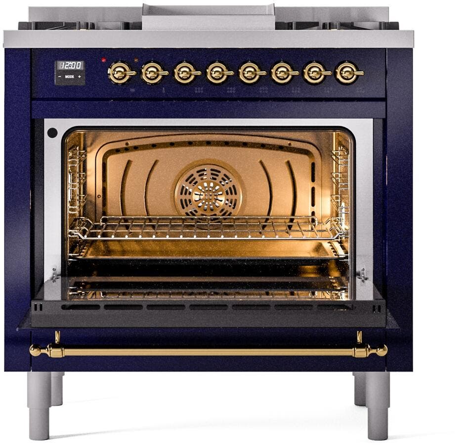 Ilve UP36FNMPMBG Midnight Blue Brass
