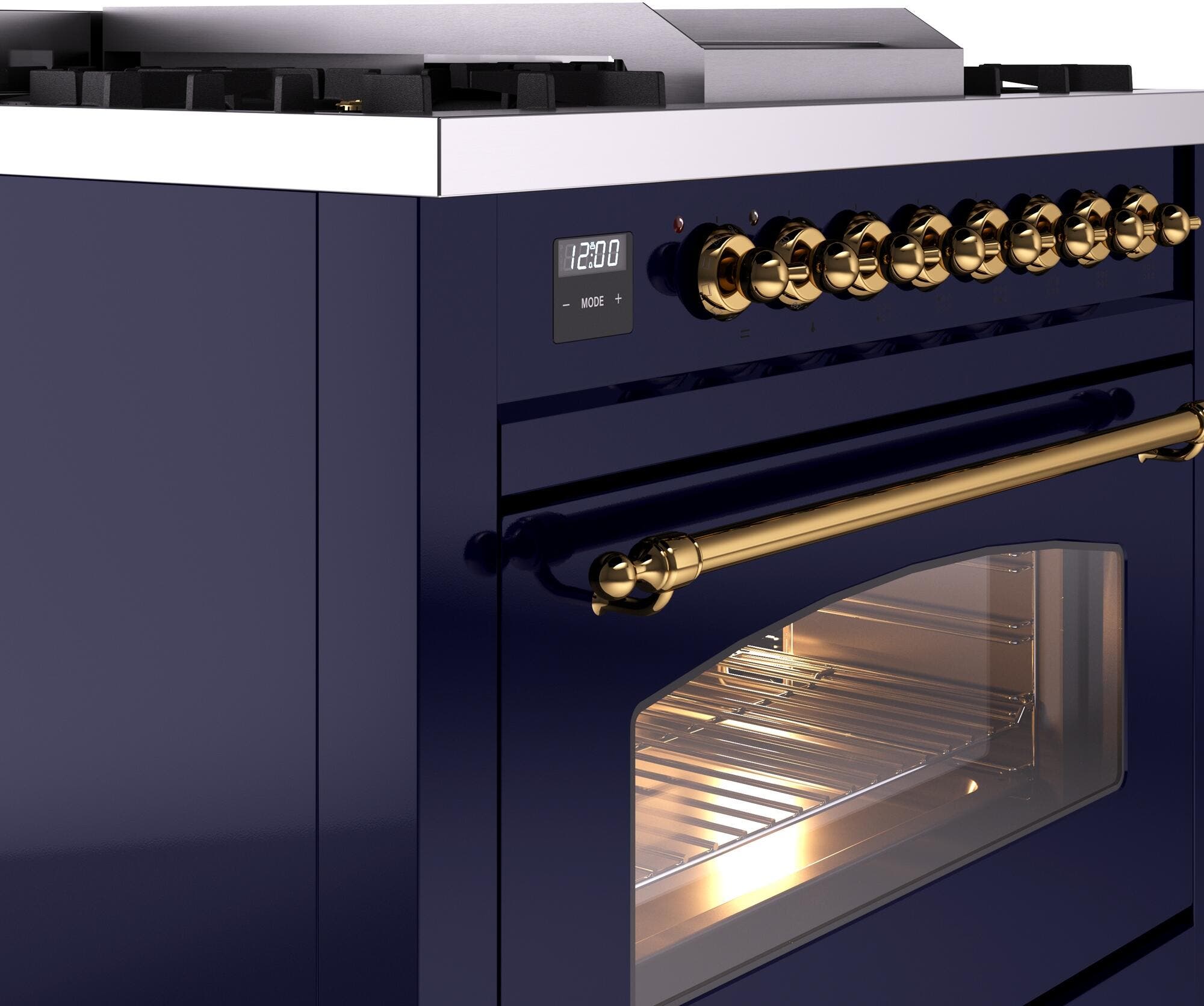 Ilve UP36FNMPMBG Midnight Blue Brass