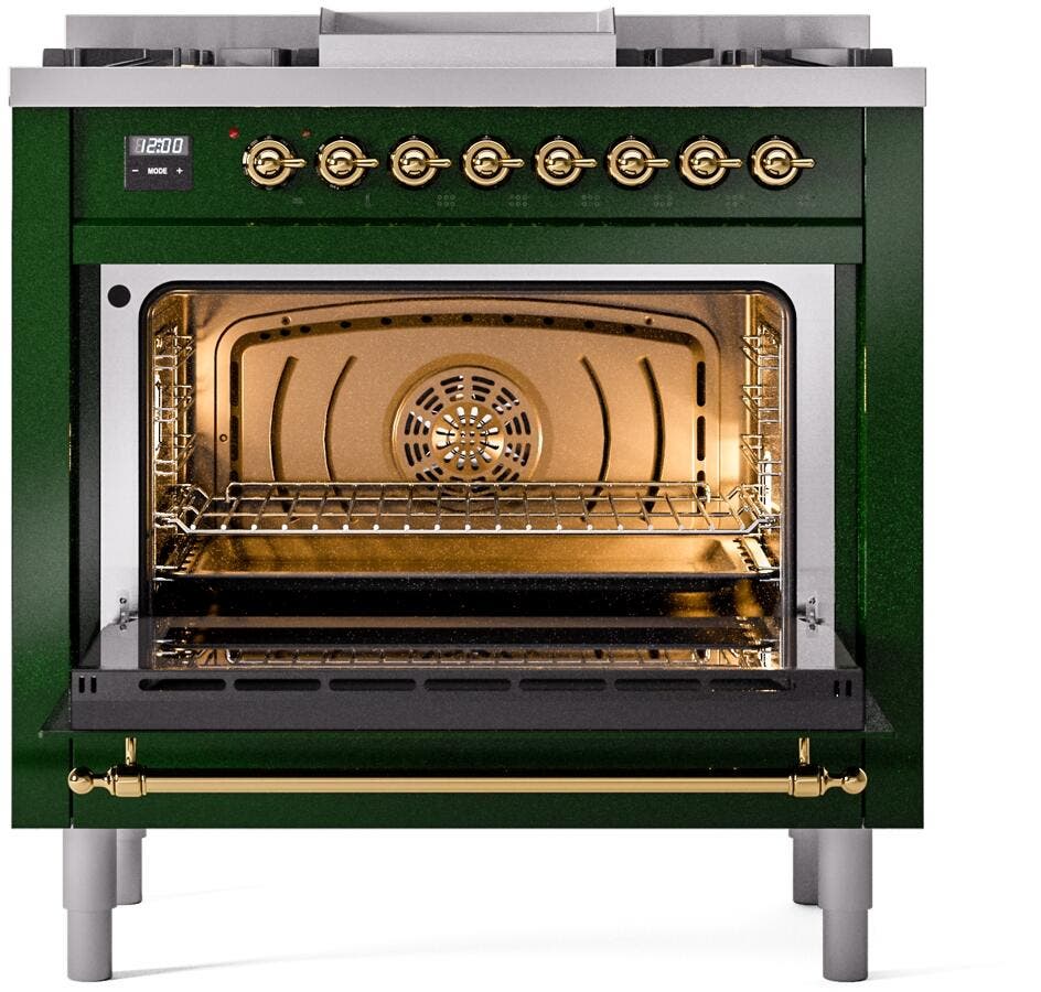 Ilve UP36FNMPEGG Emerald Green Brass