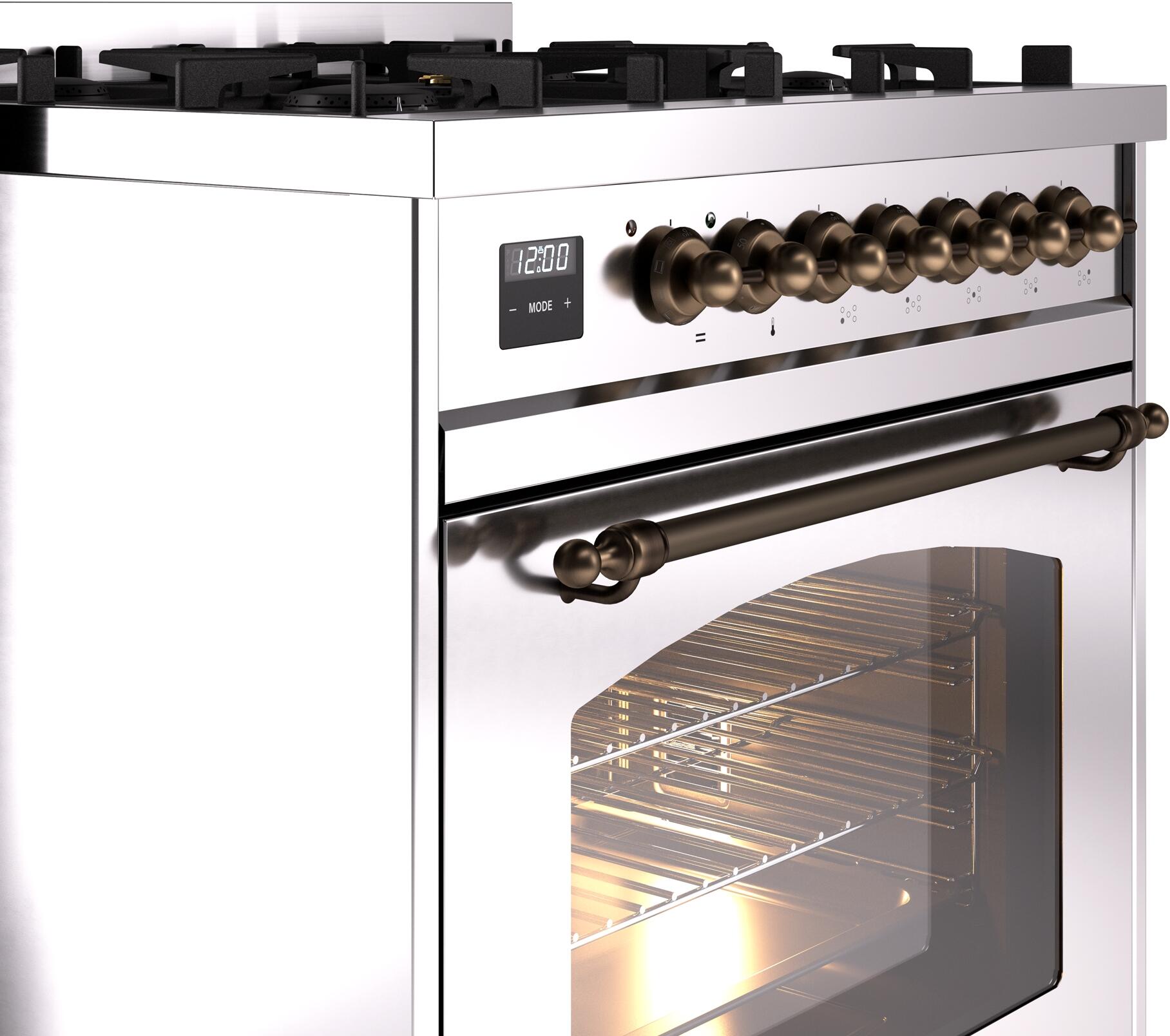 Ilve UP30NMPSSB Stainless Steel Burnt