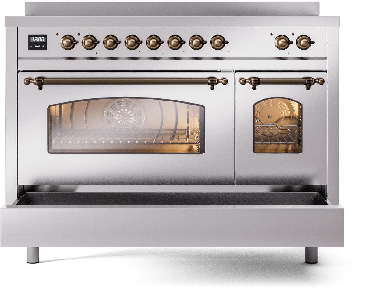 Ilve UPI486NMPSSB Stainless Steel Burnt
